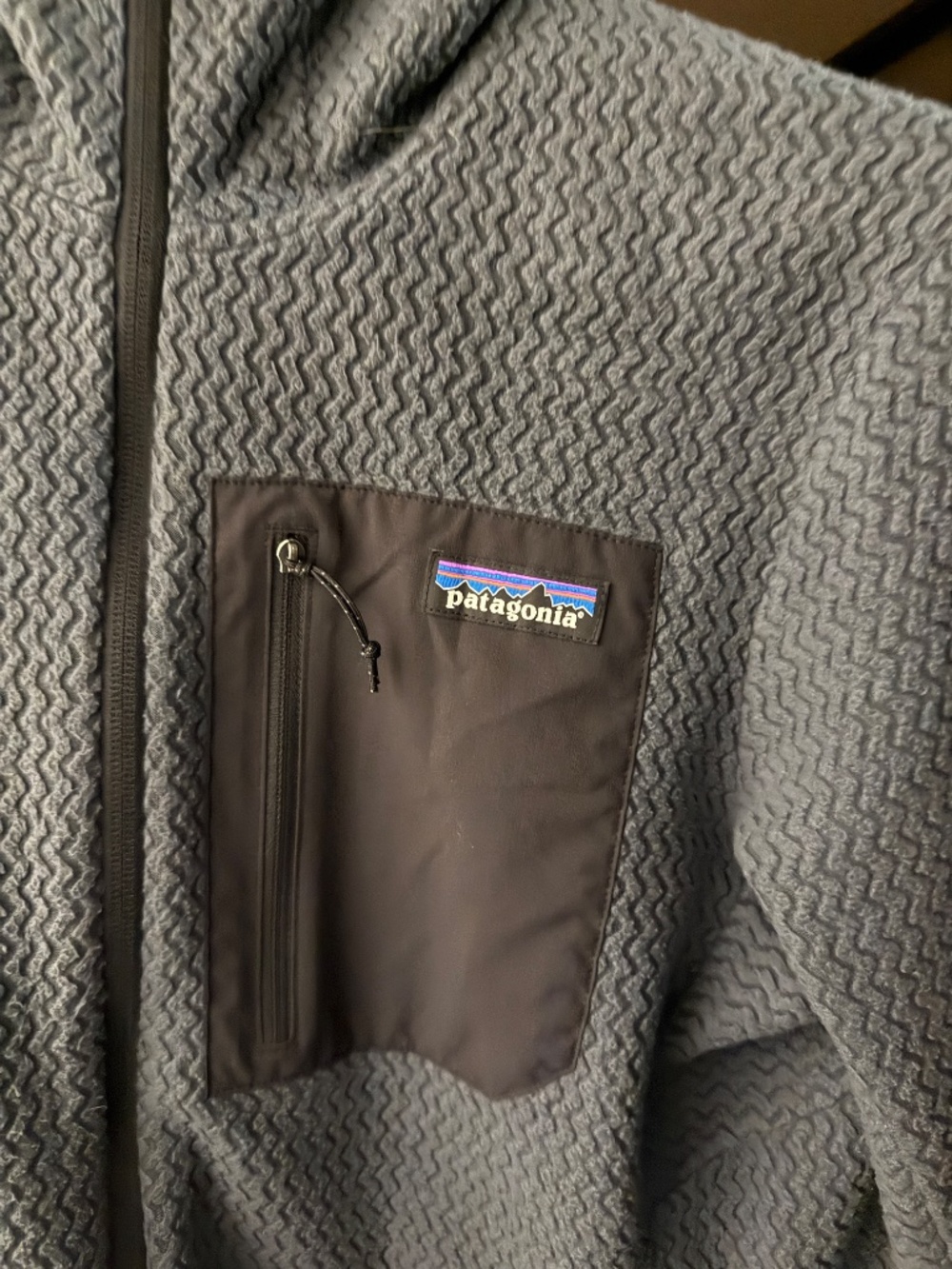 Patagonia R1 Air Full-Zip Hoody, Smolder Blue, Men's Medium - Picture 2 of 5